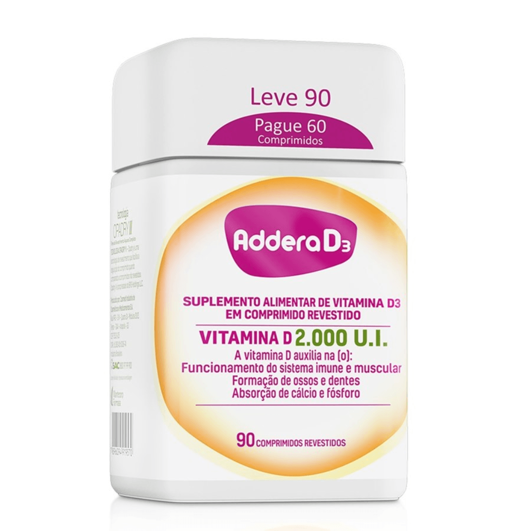 Addera D3 2.000ui 90 Comprimidos - Imagem 2