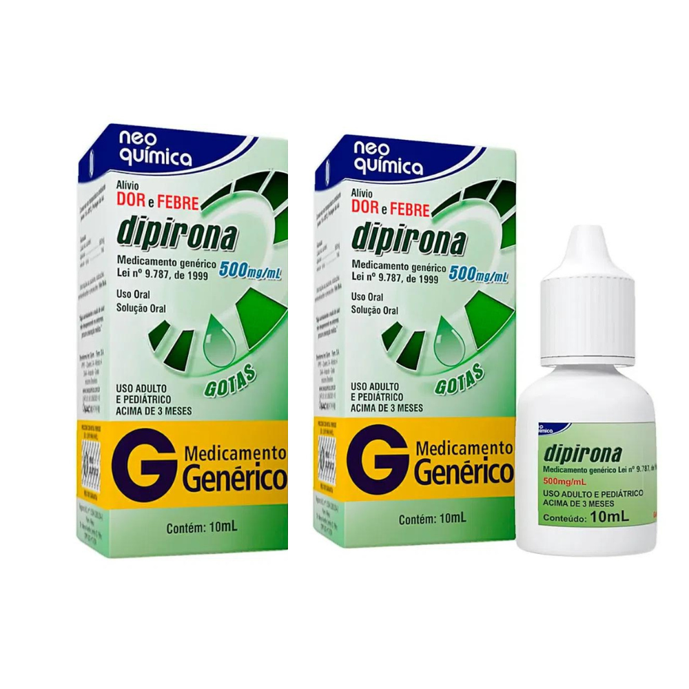 Dipirona Monoidratada 500mg/ml Solução Gotas 20ml - Neo Química - Imagem 2