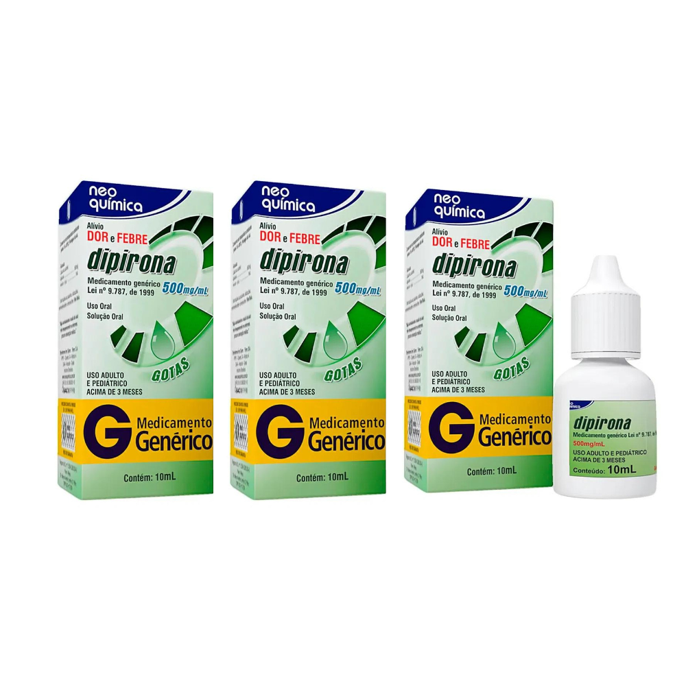 Dipirona Monoidratada 500mg/ml Solução Gotas 20ml - Neo Química - Imagem 3