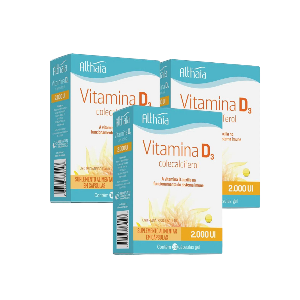 Kit 2 Vitamina D3 Althaia 2.000ui 30 Cápsulas - Imagem 2