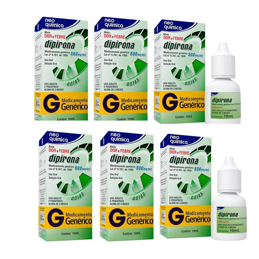 Dipirona Monoidratada 500mg/ml Solução Gotas 20ml - Neo Química - Imagem 4