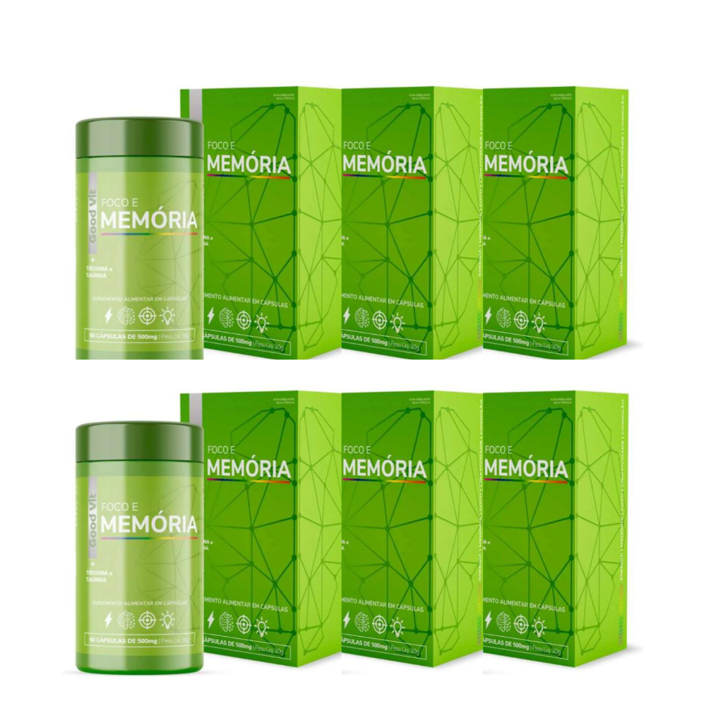Foco E Memória 500mg 60 Cápsulas - Imagem 4