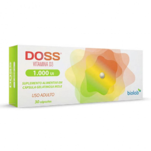 Vitamina D Doss 1.000ui 30 Cápsulas